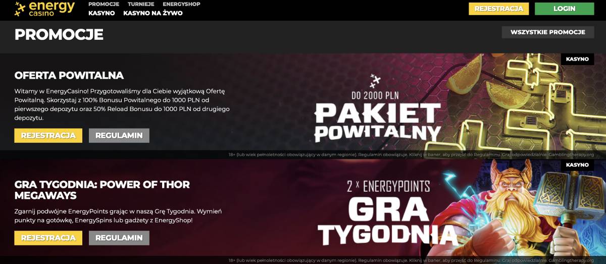 energy kasyno bonus