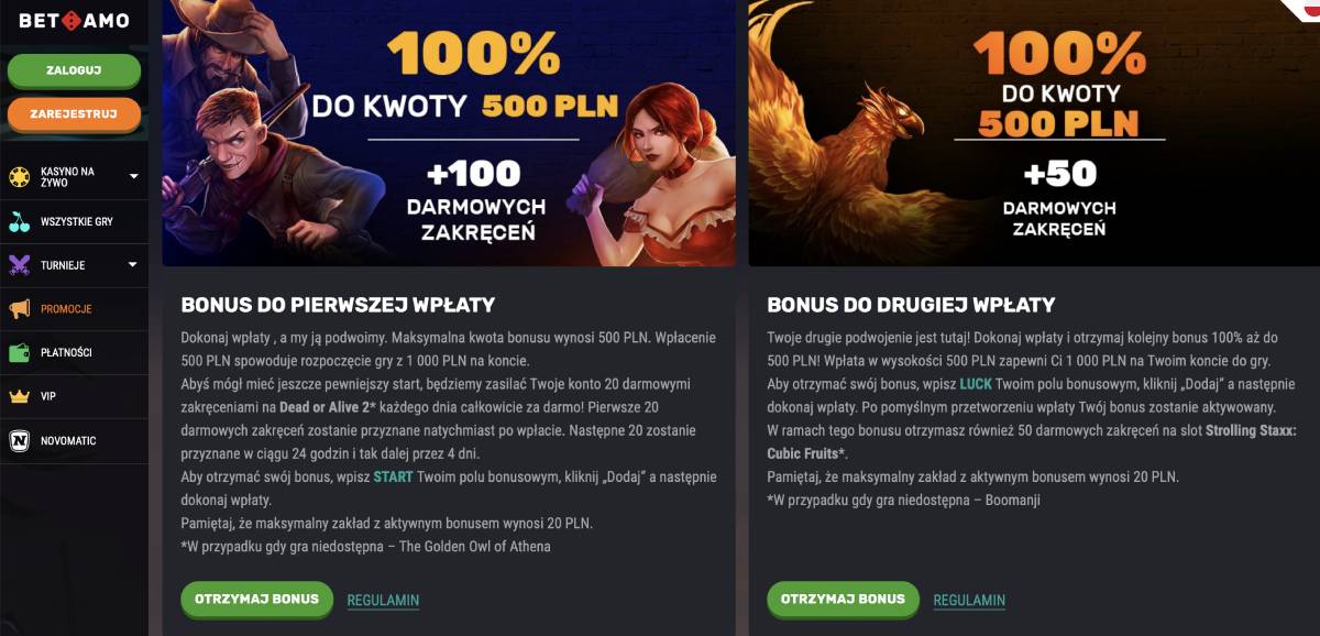 betamo casino bonus