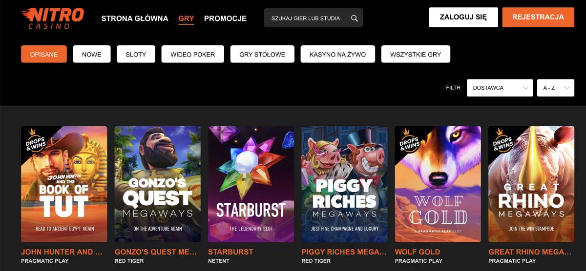 nitro casino gry