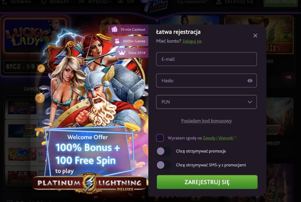7 bit casino rejestracja