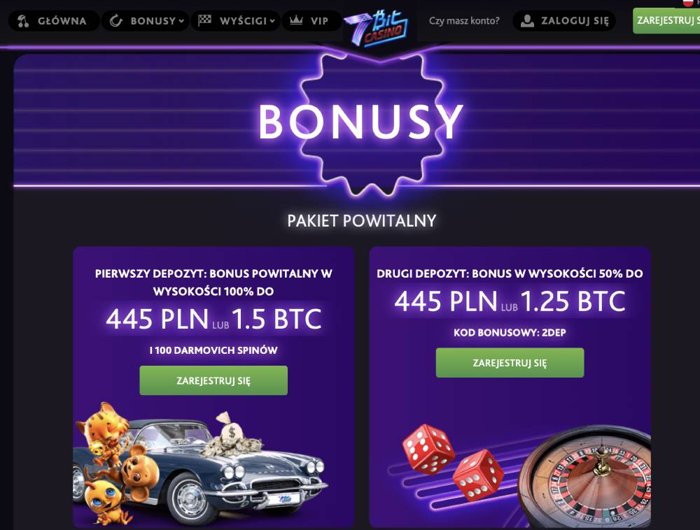 7 bit bonusy