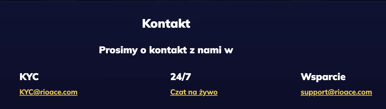 rioace kontakt